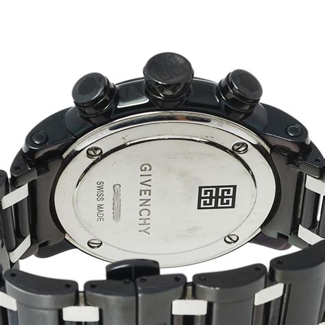 Givenchy Black PVD Coated Stainless Steel Chrono GV.5220J 